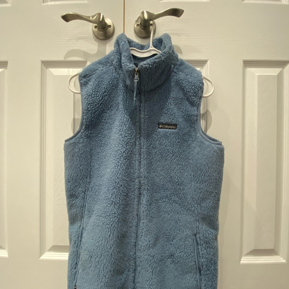 Columbia Blue Fleece Vest